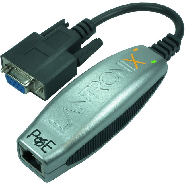 Lantronix Compact 1-Port Secure Serial (RS232/ RS422/ RS485) to IP Ethernet Device Server; Up to 256-bit AES encryption; Power Over Ethernet (PoE) 802.3AF XDT10P0IA-01-S