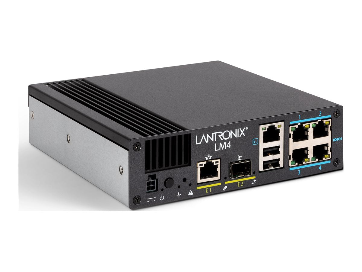 Lantronix LM4-4S-NA Console Server, 4 Serial Ports, Secure Remote Access