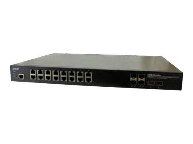 Lantronix SISPM1040-3166-L - Switch - hardened - managed - 16 x 10/100/1000 (PoE+) + 4 x 1000Base-X SFP + 2 x