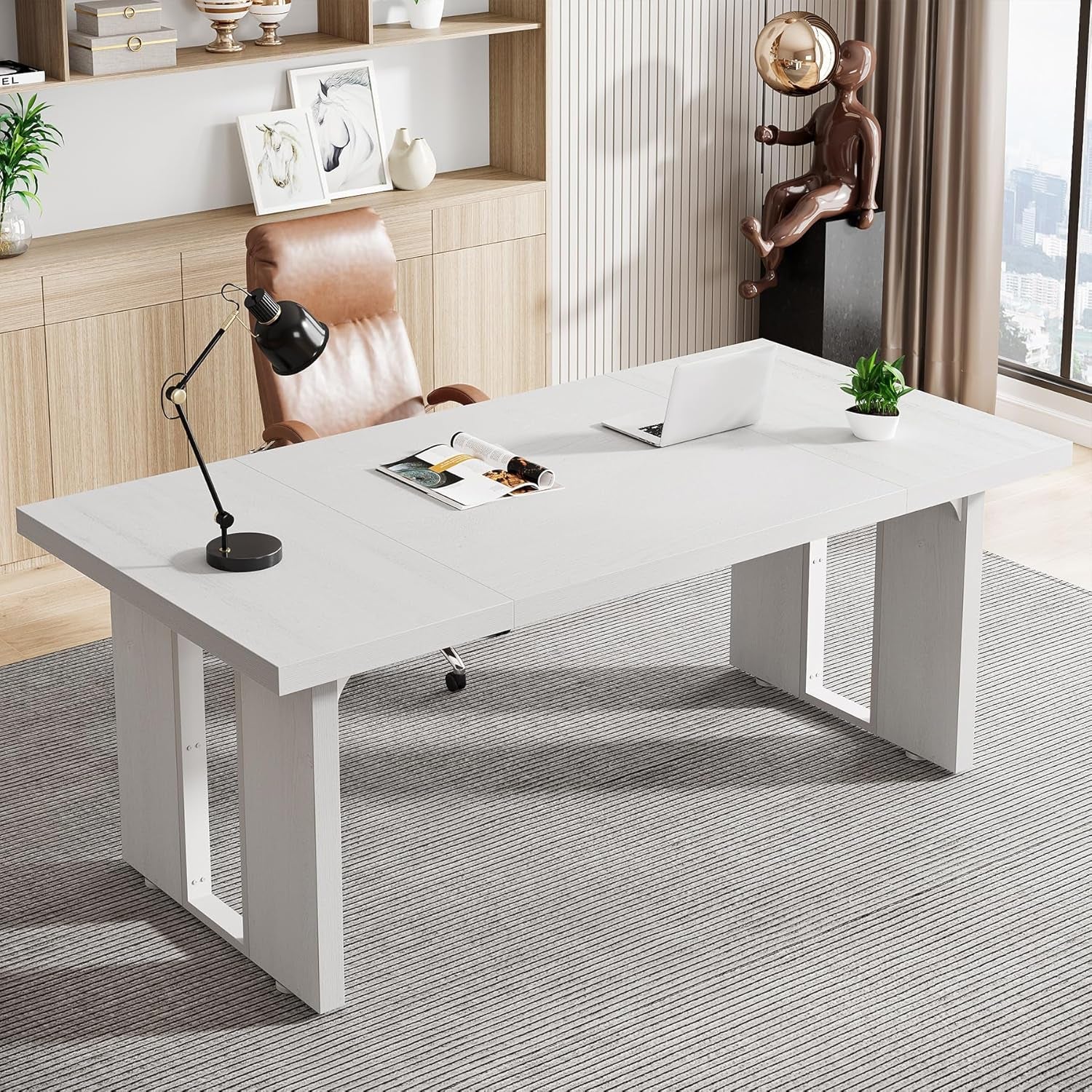 Large Executive Desk for Home Office Spacious Workstation