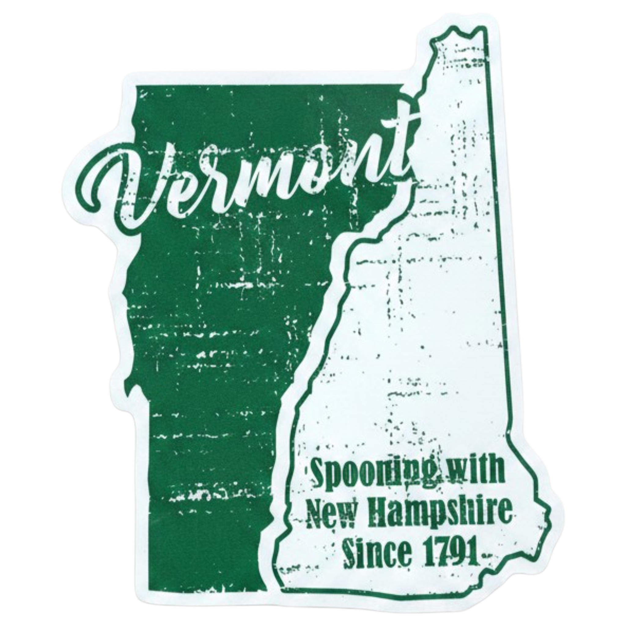 Large Flex Magnet - Vermont and New Hampshire Spooning