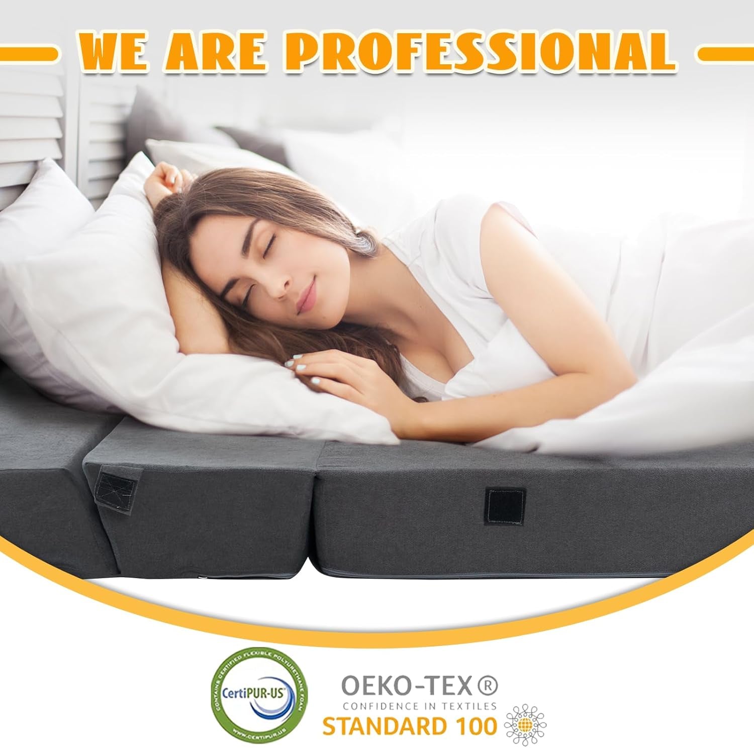 Large Foldable Sofa Bed Soft Foam Convertible Chair