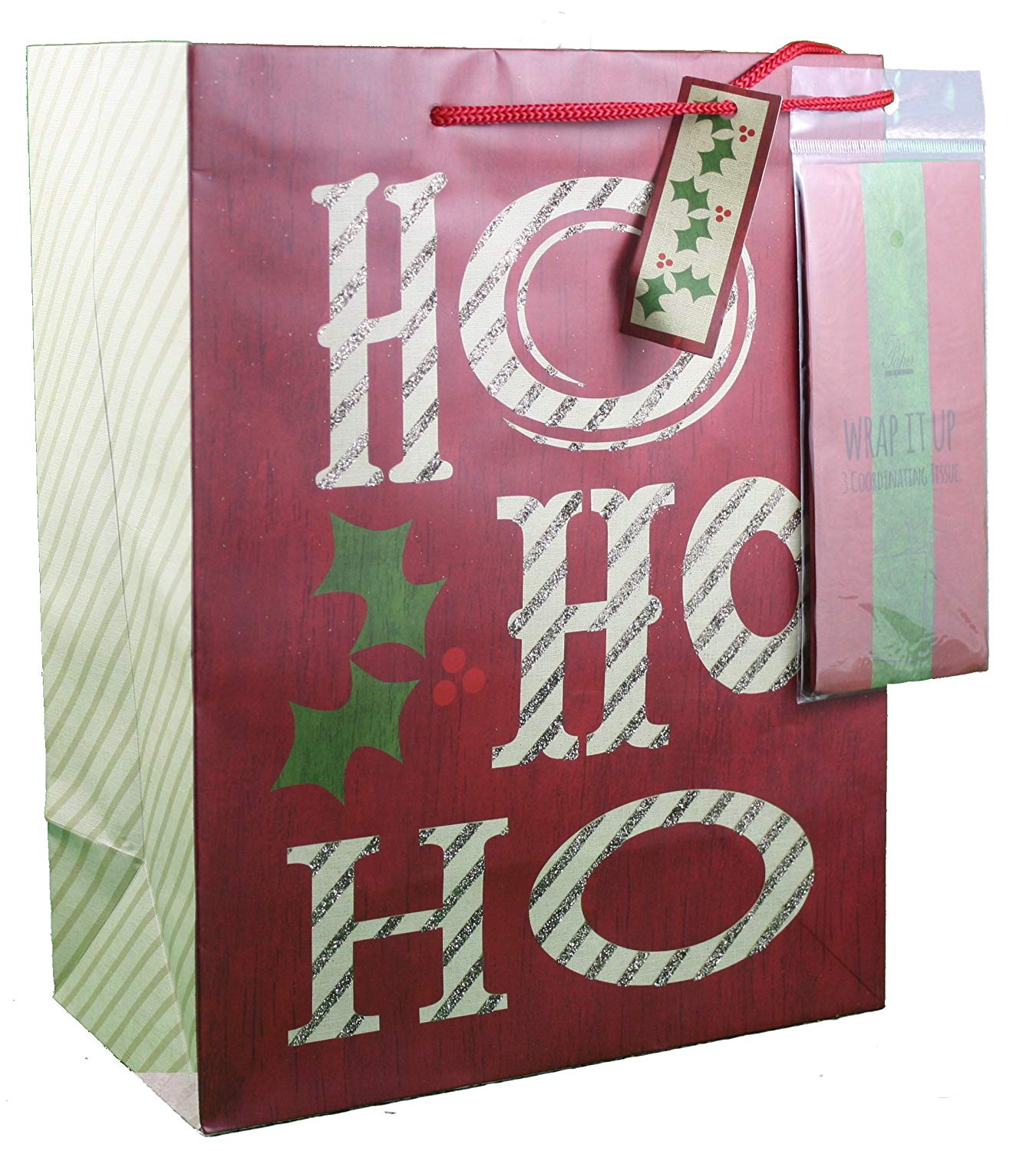 Large Gift Bag With Tissue - North Pole