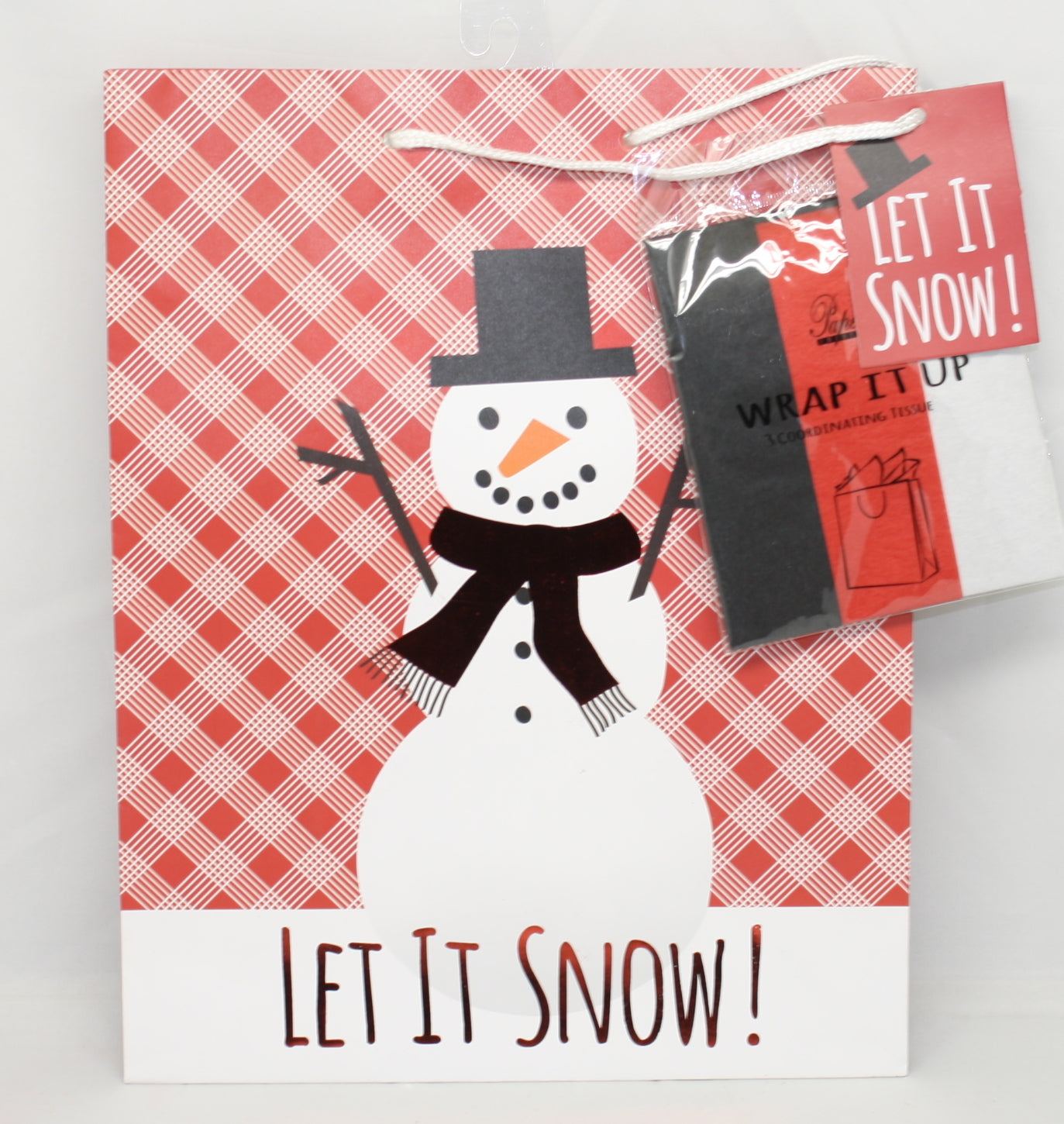 Large Gift Bag With Tissue - North Pole