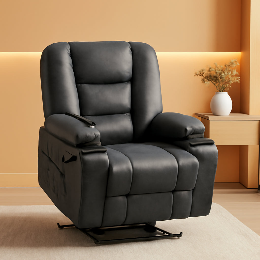 Large Power Lift Recliner Chair With Massage And Heat