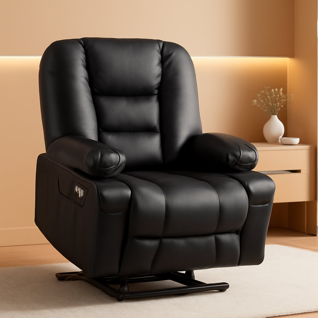 Large Power Lift Recliner With Massage And USB Ports