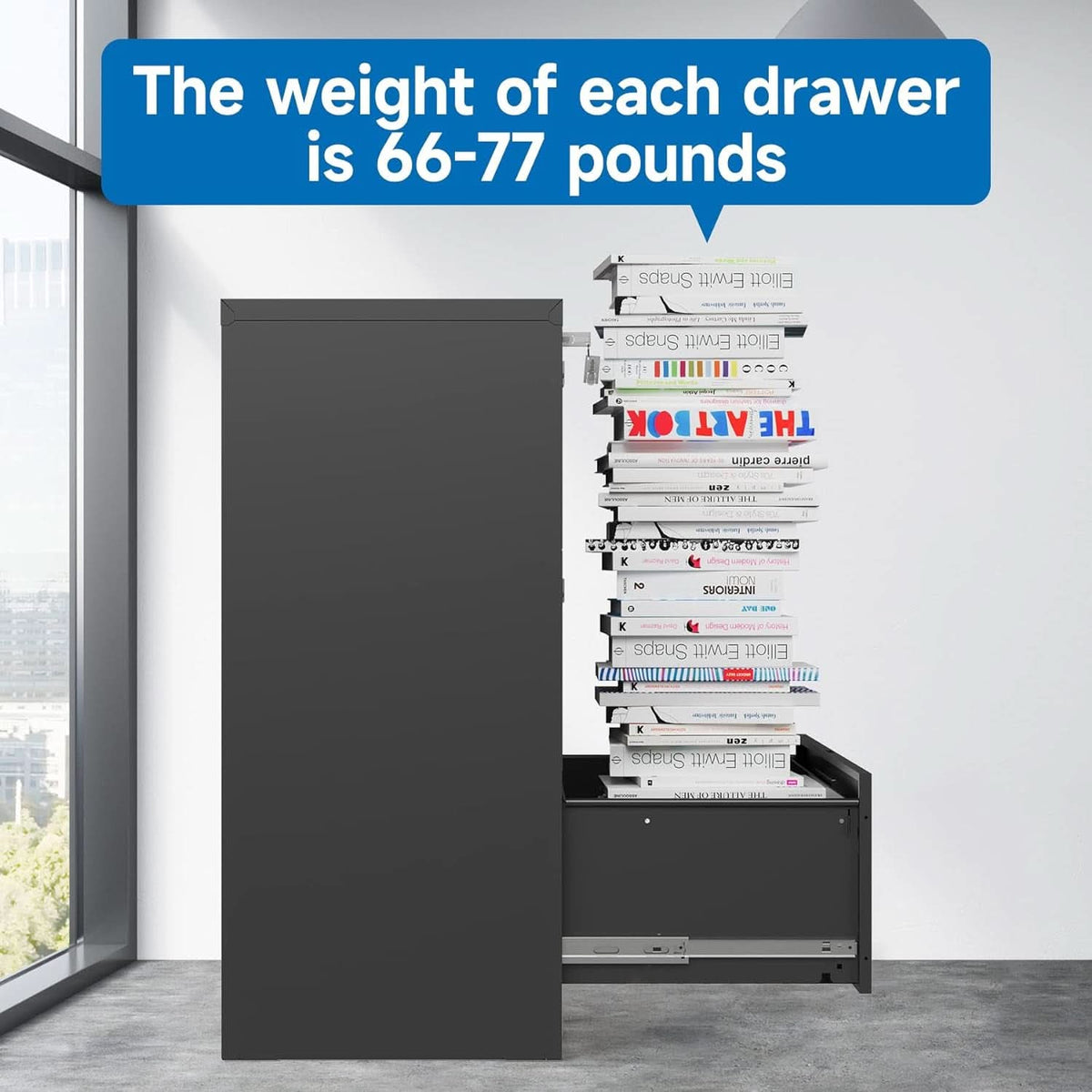 Lateral File Cabinet With Lock 3 Drawer For Legal Letter A4