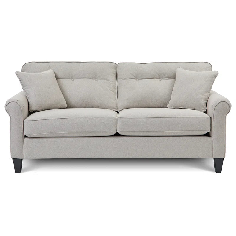 Laurel Sofa With ComfortCore Cushions And Wood Legs