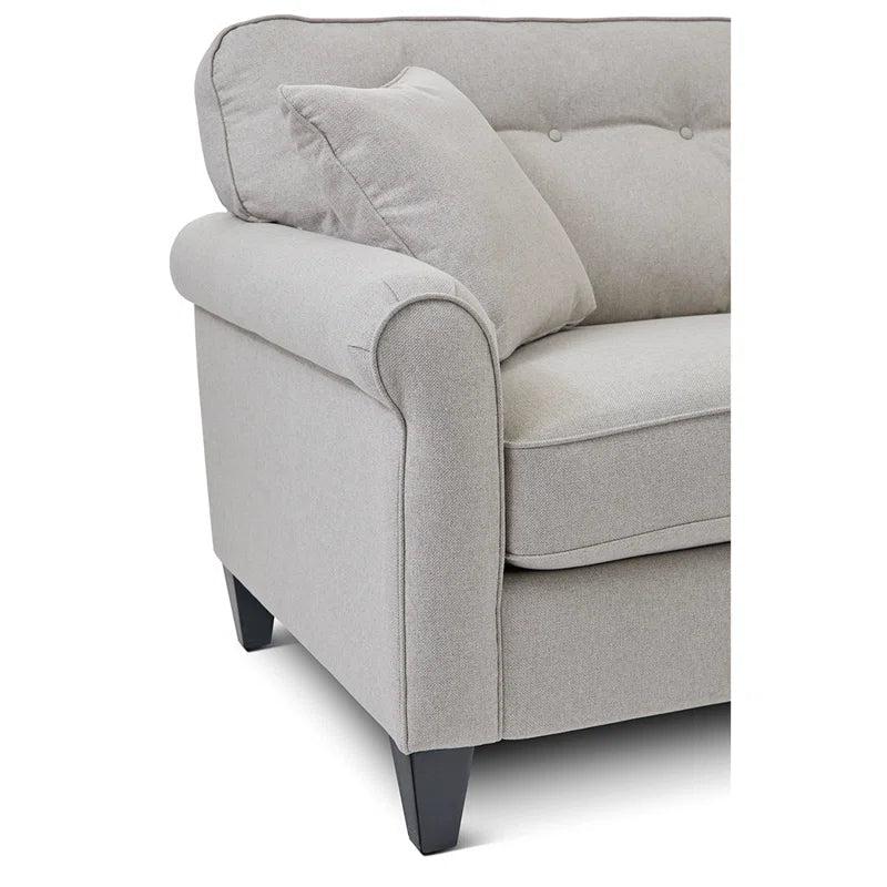 Laurel Sofa With ComfortCore Cushions And Wood Legs