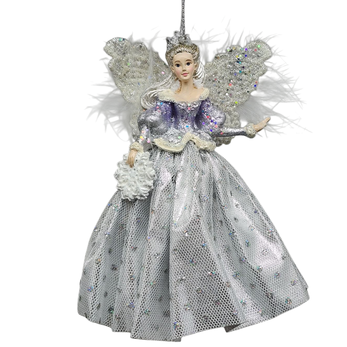 Lavender Snow Queen Ornament -