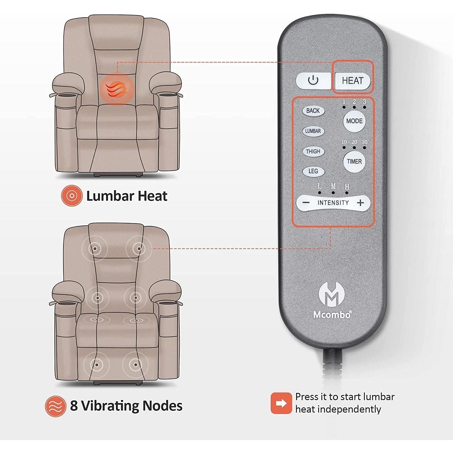 Lay Flat Lift Recliner With Power Headrest Burgundy Small
