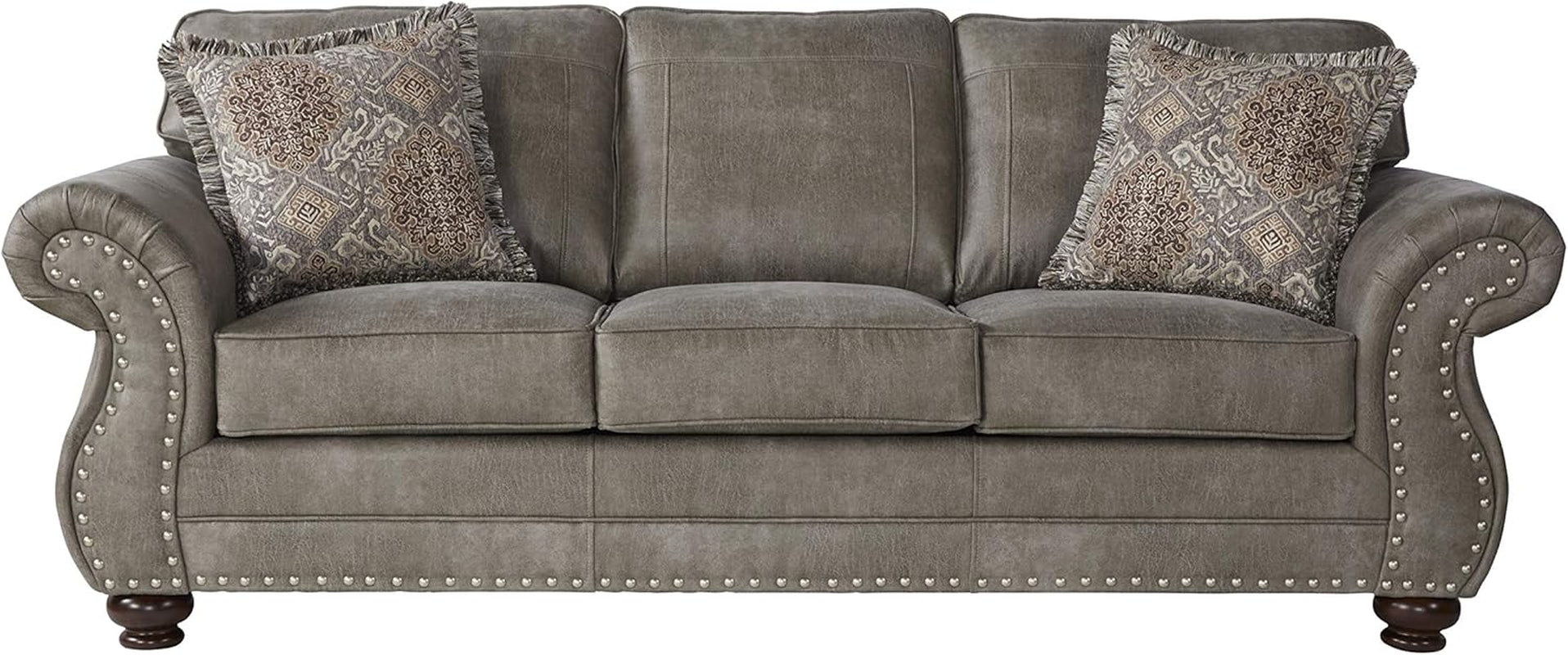 Leinster 3 Piece Living Room Set Stone Gray Collection