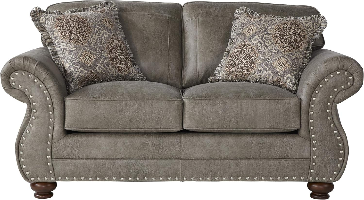 Leinster 3 Piece Living Room Set Stone Gray Collection