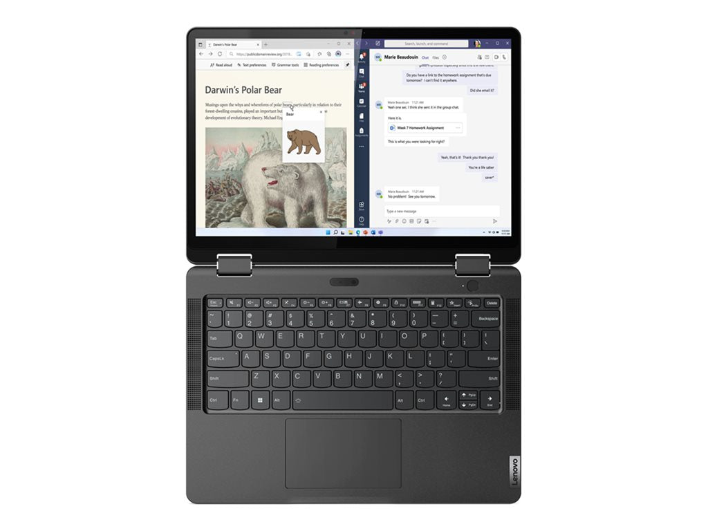 Lenovo 13w Yoga 82YR - Flip design - AMD Ryzen 3 - 7330U / up to 4.3 GHz - Win 11 Pro - Radeon Graphics - 4 GB RAM - 128 GB SSD 82YR0008US