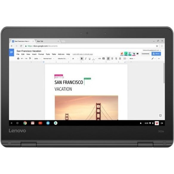 Lenovo 300E Chromebook 2Nd Gen 81Mb0085Us 11.6" Touchscreen Chromebook - Hd - 1366 X 768 - Intel Celeron N4120 Quad-Core (4 Core) 1.10 Ghz - 4 Gb Total Ram - 32 Gb Flash Memory - Black