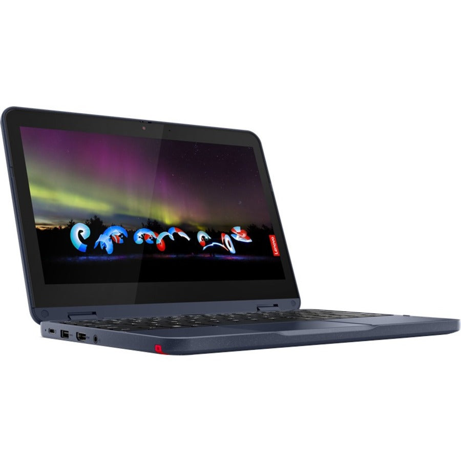 Lenovo 300W Gen 3 82J10026Us 11.6" Touchscreen Convertible 2 In 1 Notebook - Hd - 1366 X 768 - Amd 3015E Dual-Core (2 Core) 1.20 Ghz - 4 Gb Total Ram - 4 Gb On-Board Memory - 128 Gb Ssd - Abyss Blue
