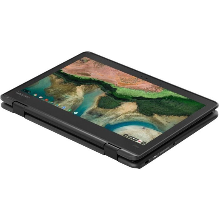 Lenovo 300e 81M900FTUS 11.6 Touchscreen Convertible 2 in 1 Notebook - HD - Intel Pentium Silver N5030 - 4 GB - 128 GB SSD - Black"