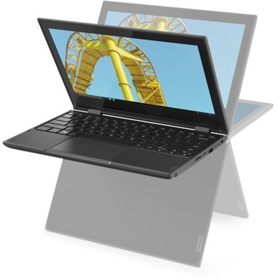 Lenovo 300e 81M900FVUS 11.6 Touchscreen Convertible 2 in 1 Notebook - HD - Intel Pentium Silver N5030 - 4 GB - 128 GB SSD - English Keyboard - Black"