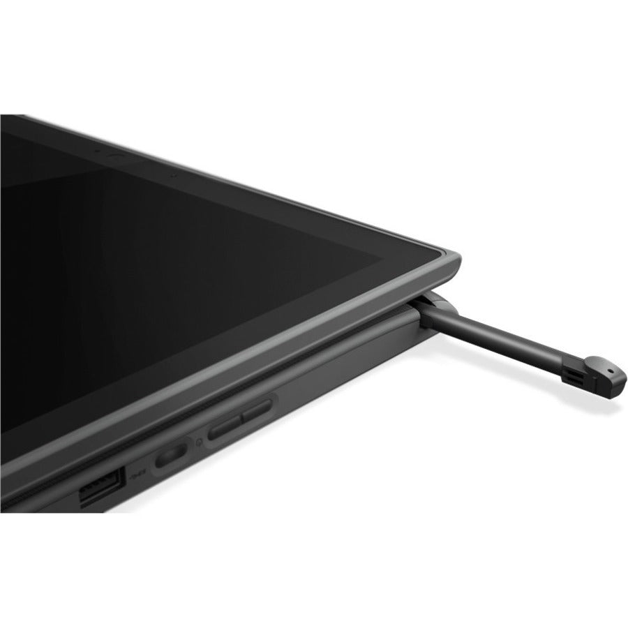 Lenovo 300e 81M900FVUS 11.6 Touchscreen Convertible 2 in 1 Notebook - HD - Intel Pentium Silver N5030 - 4 GB - 128 GB SSD - English Keyboard - Black"