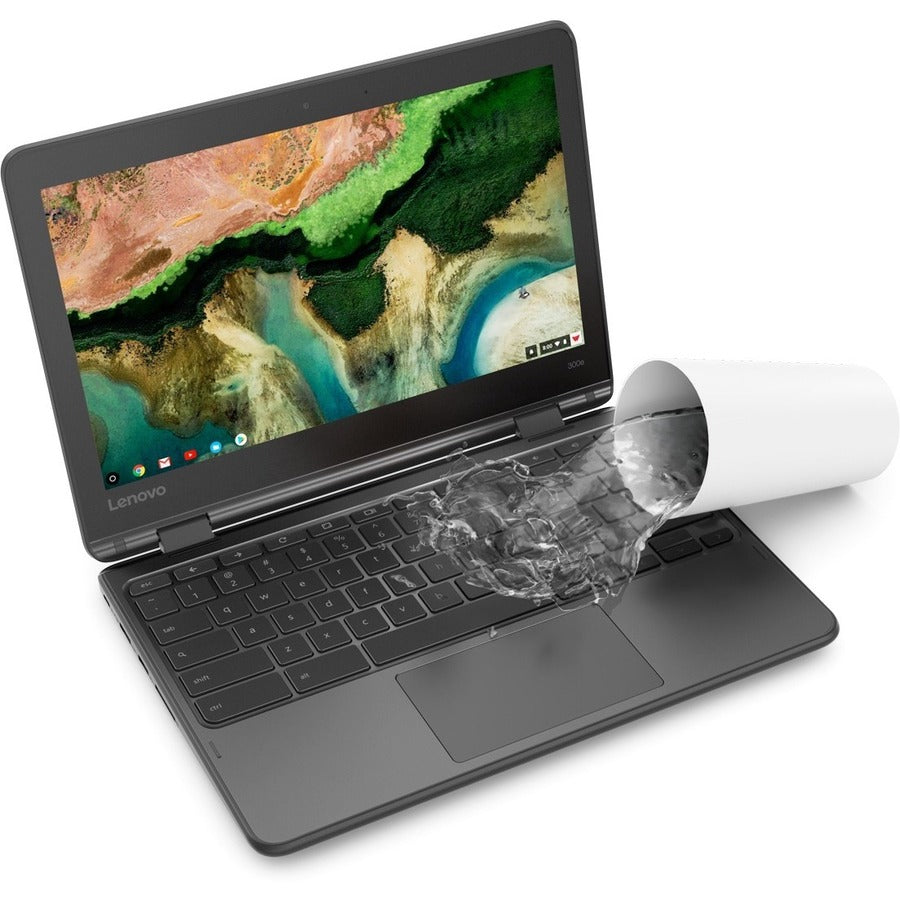 Lenovo 300e Chromebook 2nd Gen 81MB0061US 11.6 Touchscreen Chromebook - HD - Intel Celeron N4120 - 8 GB - 64 GB Flash Memory - English Keyboard - Black"