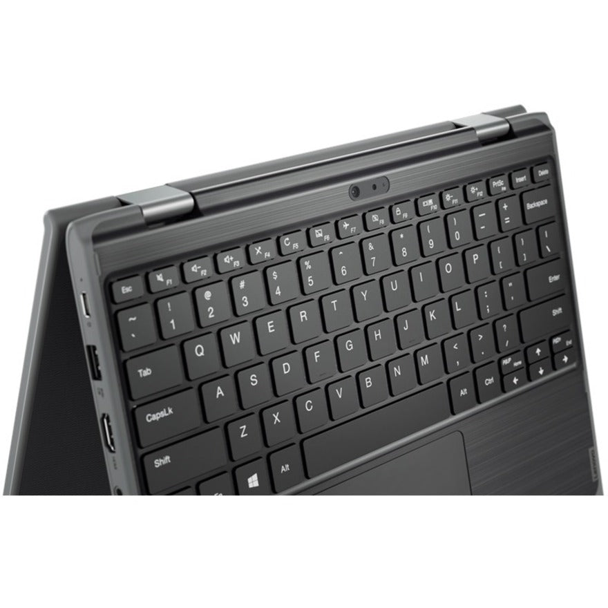 Lenovo 300e Windows 2nd Gen 81M900EYUS 11.6 Touchscreen Netbook - HD - Intel Celeron N4120 - 4 GB - 128 GB SSD - English Keyboard - Black"