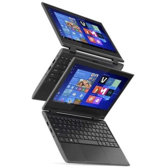 Lenovo 300e Windows 2nd Gen 81M900FMUS 11.6 Touchscreen Netbook - HD - Intel Pentium Silver N5030 - 4 GB - 128 GB SSD - English Keyboard - Black"