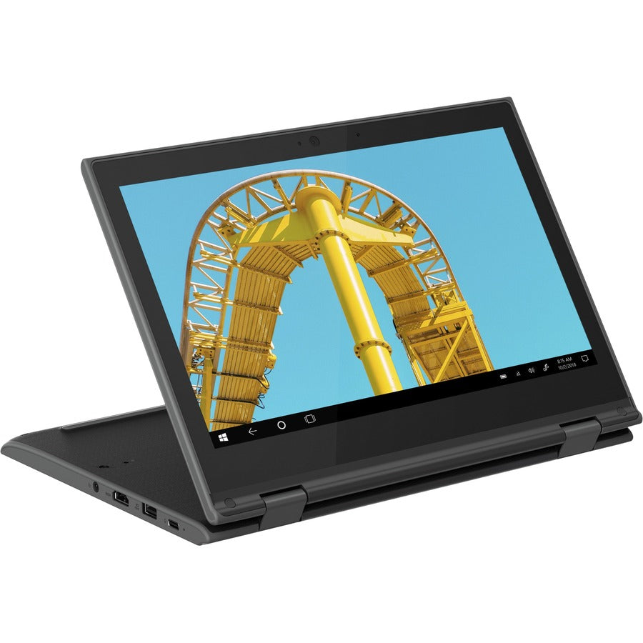 Lenovo 300e Windows 2nd Gen 82GK0010US 11.6 Touchscreen Netbook - HD - AMD 3015e - 4 GB - 128 GB SSD - English (US) Keyboard - Black"