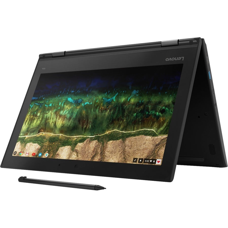 Lenovo 500E Chromebook 2Nd Gen 81Mc004Uus 11.6" Touchscreen Convertible 2 In 1 Chromebook - Hd - 1366 X 768 - Intel Celeron N4120 Quad-Core (4 Core) 1.10 Ghz - 8 Gb Total Ram - 64 Gb Flash Memory - Black