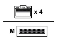 Lenovo Breakout - 100GBase-CU direct attach cable - QSFP28 to SFP28 - 16.4 ft - for ThinkSystem NE10032, NE2572, NE2580O; ThinkSystem 7Z57A03566