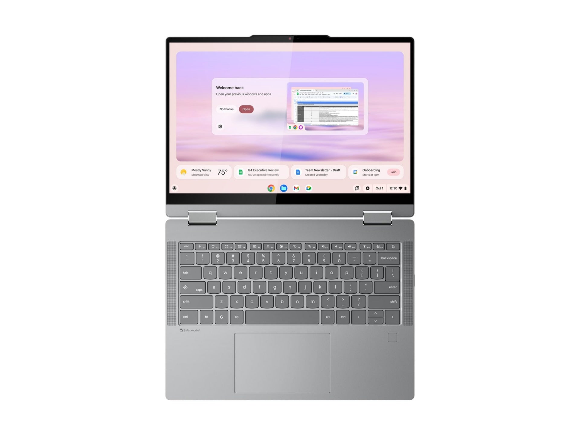 Lenovo Chrome Plus 2-in-1 Laptop Intel Core i5 120U 14" Touchscreen 8GB RAM 256GB SSD