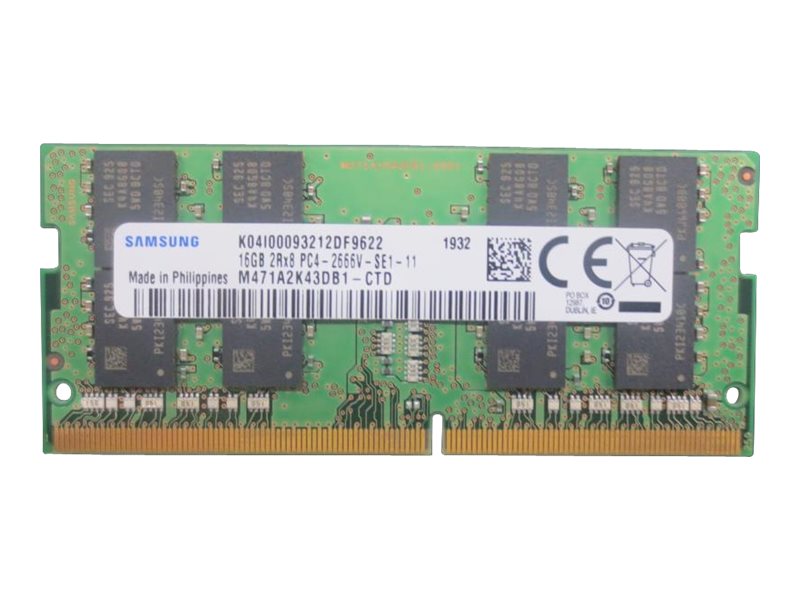 Lenovo - DDR4 - module - 16 GB - SO-DIMM 260-pin - 2666 MHz / PC4-21300 - 1.2 V - unbuffered - non-ECC - CRU - for Flex