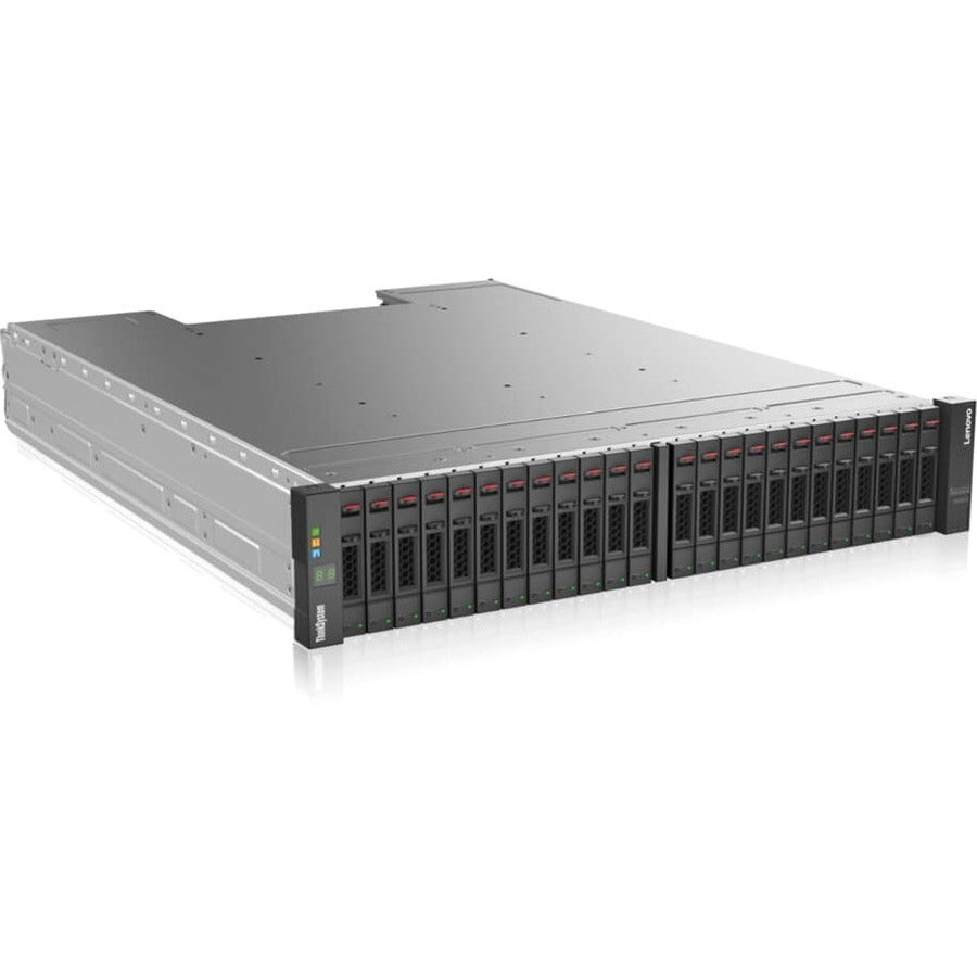 Lenovo Ds4200 Sff Sas Dual Contr Disk Array Rack (2U) Black, Stainless Steel