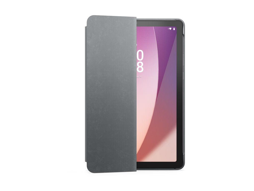 Lenovo - Flip cover for tablet - polyurethane, polycarbonate - arctic gray - for Tab M9 ZAC3, ZAC4, ZAC5, ZAC6 ZG38C04874
