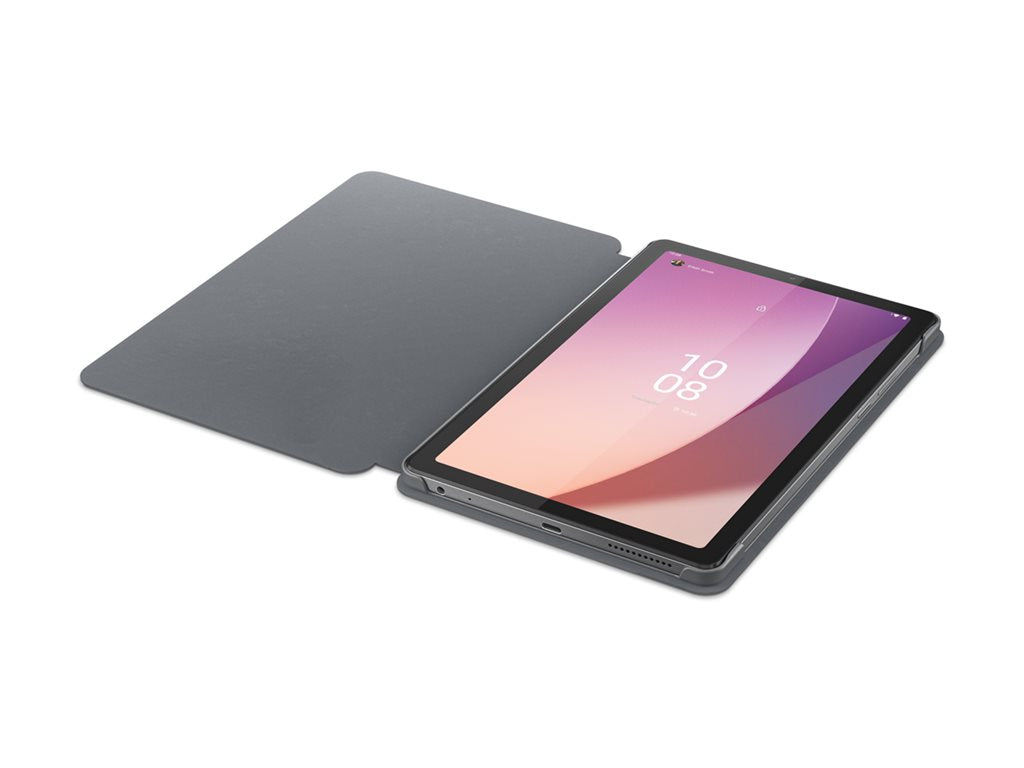 Lenovo - Flip cover for tablet - polyurethane, polycarbonate - arctic gray - for Tab M9 ZAC3, ZAC4, ZAC5, ZAC6 ZG38C04874