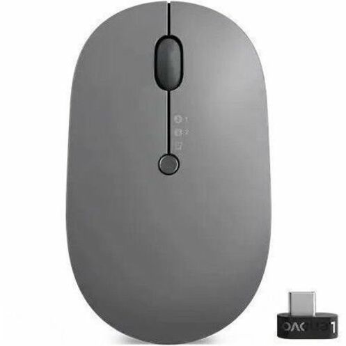 Lenovo Go Wireless Multi-Device Mouse (Storm Grey) - Blue Optical - Wireless -
