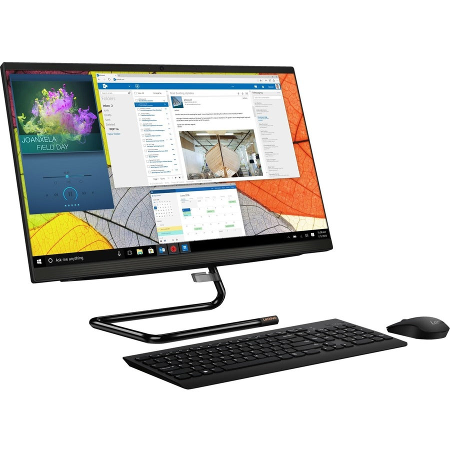 Lenovo-IMSourcing IdeaCentre 3 24IMB05 F0EU00R2US All-in-One Computer - Intel Core i5 10th Gen i5-10400T - 16 GB - 1 TB HDD - 256 GB SSD - 23.8 Full HD - Desktop - Business Black"