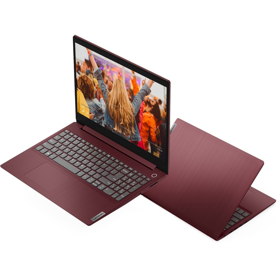 Lenovo-IMSourcing IdeaPad 3 15IIL05 81WE00L5US 15.6 Notebook - Full HD - Intel Core i5 10th Gen i5-1035G1 - 8 GB - 256 GB SSD - English Keyboard - Cherry Red"
