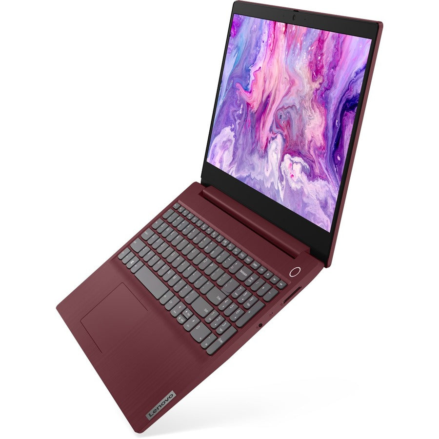 Lenovo-IMSourcing IdeaPad 3 15IIL05 81WE00L5US 15.6 Notebook - Full HD - Intel Core i5 10th Gen i5-1035G1 - 8 GB - 256 GB SSD - English Keyboard - Cherry Red"