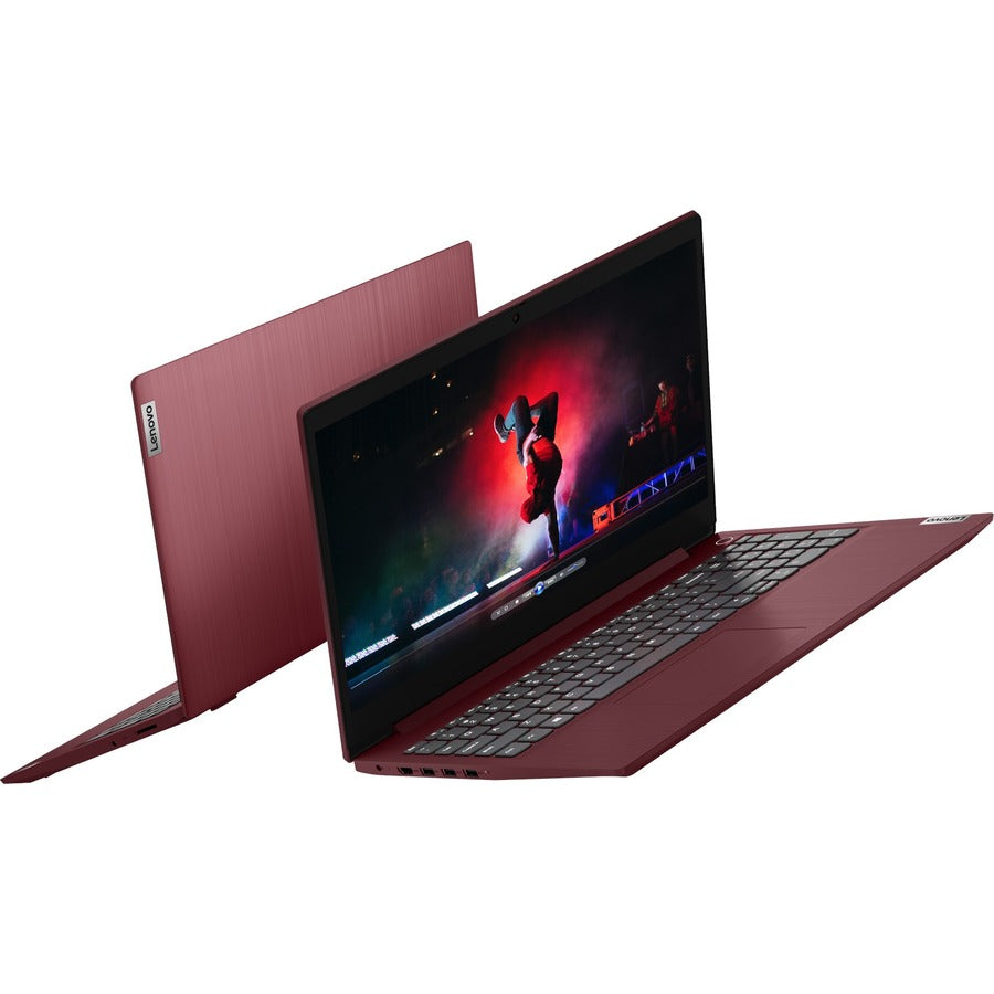 Lenovo-IMSourcing IdeaPad 3 15IIL05 81WE00L5US 15.6 Notebook - Full HD - Intel Core i5 10th Gen i5-1035G1 - 8 GB - 256 GB SSD - English Keyboard - Cherry Red"