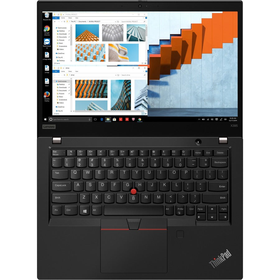 Lenovo-IMSourcing ThinkPad X395 20NLS0J400 13.3 Touchscreen Rugged Notebook - Full HD - AMD Ryzen 7 3700U - 16 GB - 512 GB SSD - Black"