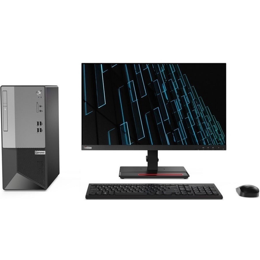 Lenovo-IMSourcing V50t 13IMB 11HD000DAX Desktop Computer - Intel Core i3 10th Gen i3-10100 - 4 GB - 1 TB HDD - Tower - Black