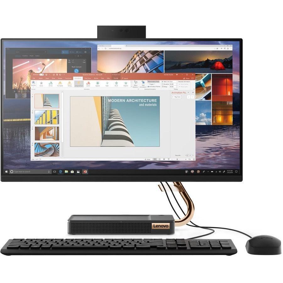 Lenovo Ideacentre A540-24Api F0Em00Ahus All-In-One Computer - Amd Ryzen 5 Pro 4650Ge Hexa-Core (6 Core) 3.30 Ghz - 8 Gb Ram Ddr4 Sdram - 256 Gb M.2 Pci Express Nvme Ssd - 23.8" Full Hd 1920 X 1080 - Desktop - Industry Black