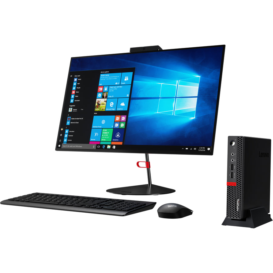 Lenovo-Imsourcing Thinkcentre M625Q 10Tf002Wus Desktop Computer - Amd A-Series A9-9420E Dual-Core (2 Core) 1.80 Ghz - 4 Gb Ram Ddr4 Sdram - 128 Gb M.2 Pci Express Nvme Ssd - Tiny - Black