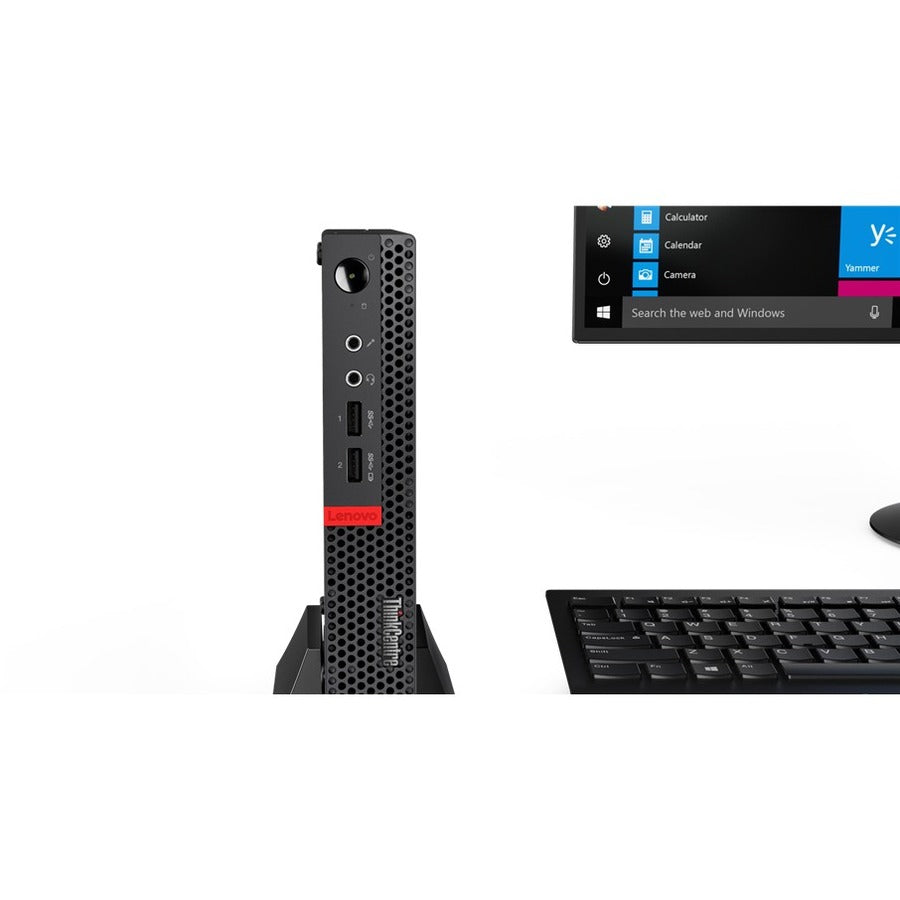 Lenovo-Imsourcing Thinkcentre M625Q 10Tf002Wus Desktop Computer - Amd A-Series A9-9420E Dual-Core (2 Core) 1.80 Ghz - 4 Gb Ram Ddr4 Sdram - 128 Gb M.2 Pci Express Nvme Ssd - Tiny - Black
