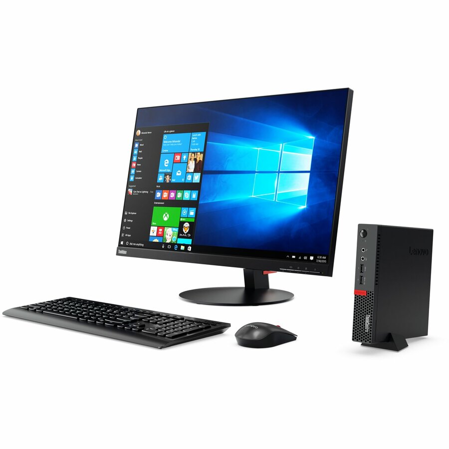 Lenovo-Imsourcing Thinkcentre M910Q 10Mv000Nus Desktop Computer - Intel Core I5 7Th Gen I5-7500T 2.70 Ghz - 8 Gb Ram Ddr4 Sdram - 256 Gb Ssd - Tiny - Black