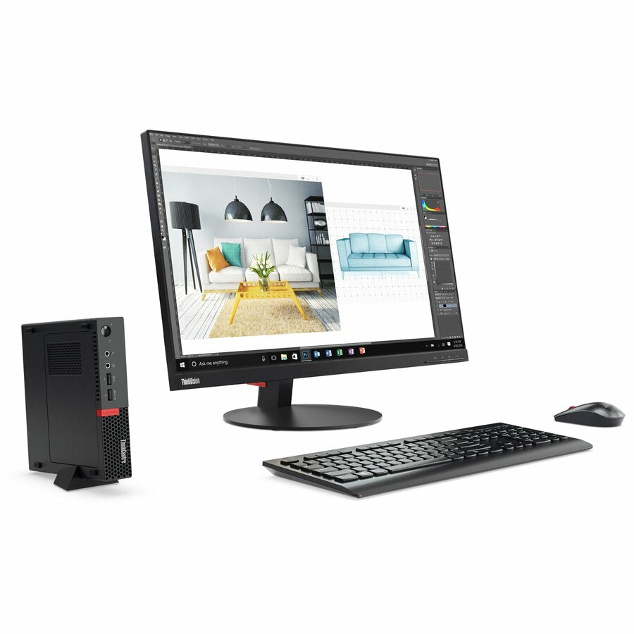Lenovo-Imsourcing Thinkcentre M910Q 10Mv000Nus Desktop Computer - Intel Core I5 7Th Gen I5-7500T 2.70 Ghz - 8 Gb Ram Ddr4 Sdram - 256 Gb Ssd - Tiny - Black