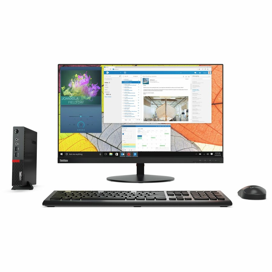 Lenovo-Imsourcing Thinkcentre M910Q 10Mv000Nus Desktop Computer - Intel Core I5 7Th Gen I5-7500T 2.70 Ghz - 8 Gb Ram Ddr4 Sdram - 256 Gb Ssd - Tiny - Black