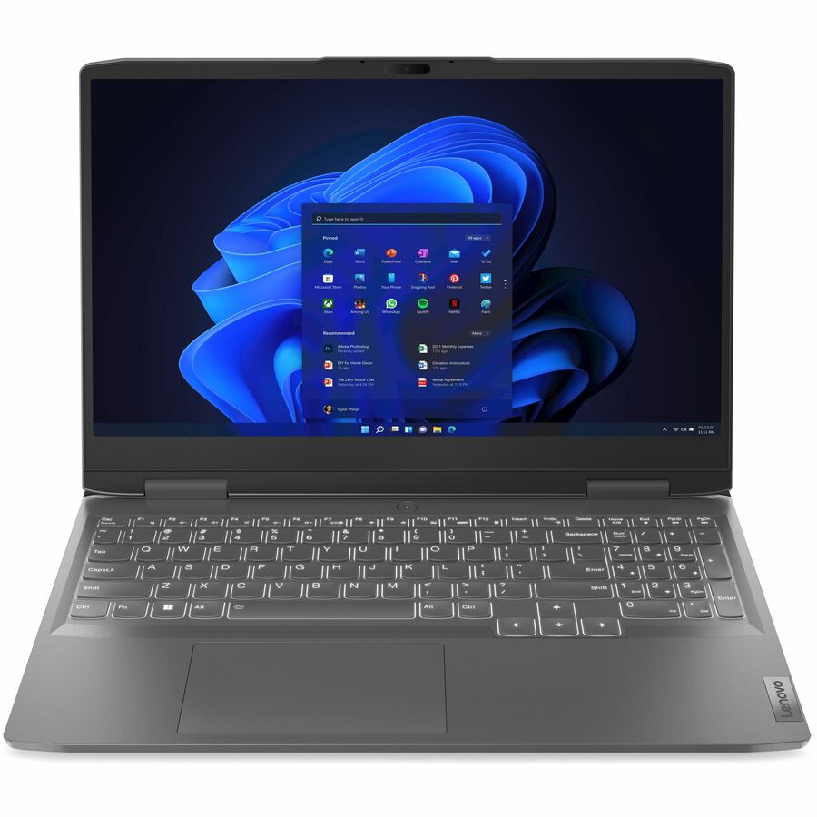 Lenovo LOQ 15APH8 82XT0002US 15.6" Notebook - Full HD - 1920 x 1080 - AMD Ryzen 7 7840HS 3.80 GHz - 16 GB Total RAM - 512 GB SSD - Onyx Gray