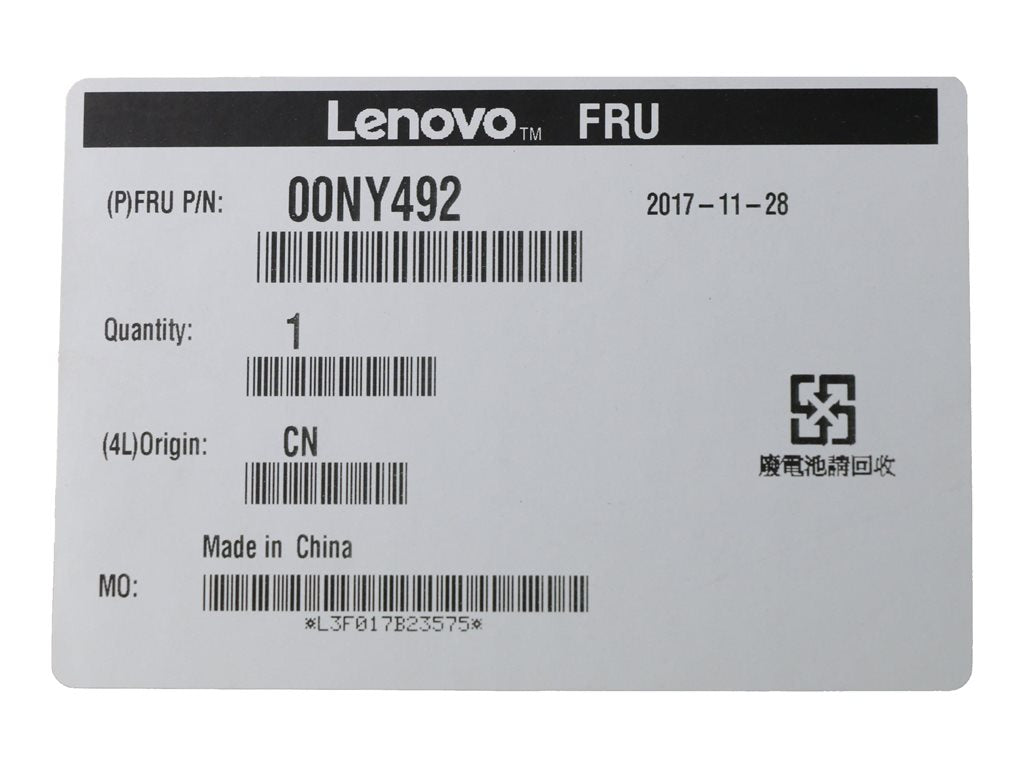 Lenovo - Notebook battery - lithium ion - 6-cell - 7600 mAh - 90 Wh - FRU - for ThinkPad P50 20EN, 20EQ; P51 20HH, 20HJ,