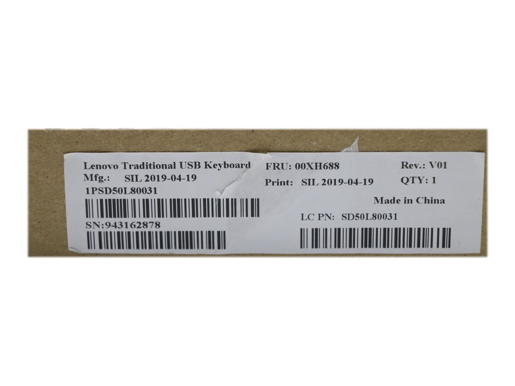 Lenovo Preferred Pro II - Keyboard - USB - QWERTY - US - black - FRU